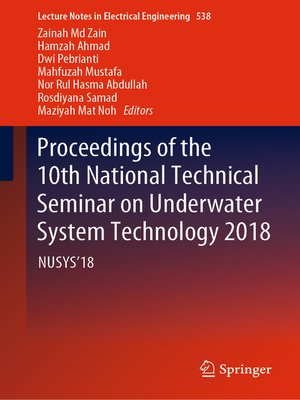 cover image of Proceedings of the 10th National Technical Seminar on Underwater System Technology 2018
